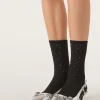 Calze a Costine con Strass