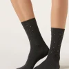 Calze a Costine con Strass