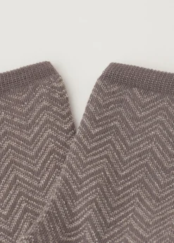 Calze Corte a Righe Chevron