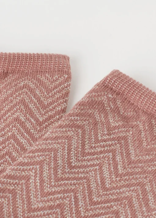 Calze Corte a Righe Chevron