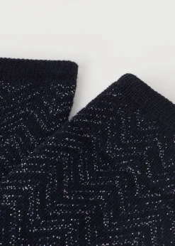 Calze Corte a Righe Chevron