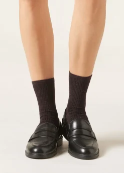 Calze Corte con Cashmere e Glitter