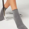 Calze Corte con Cashmere Senza Bordo