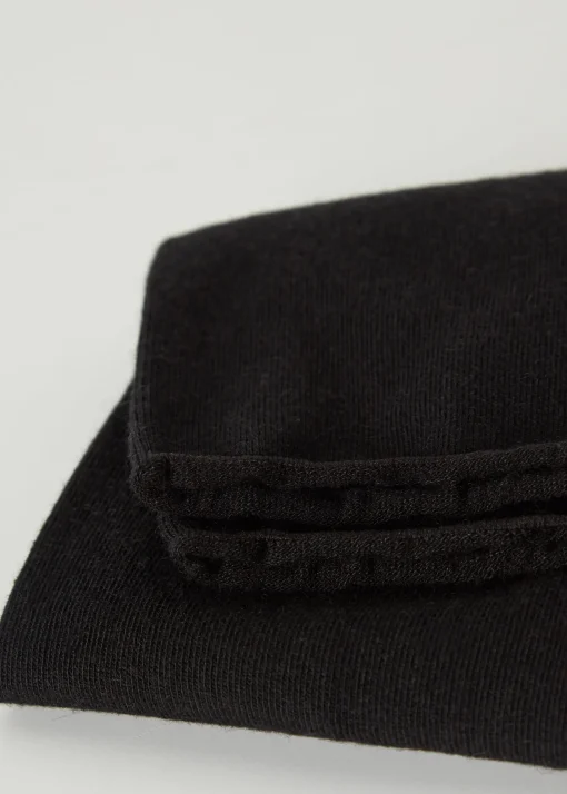 Calze Corte con Cashmere Senza Bordo