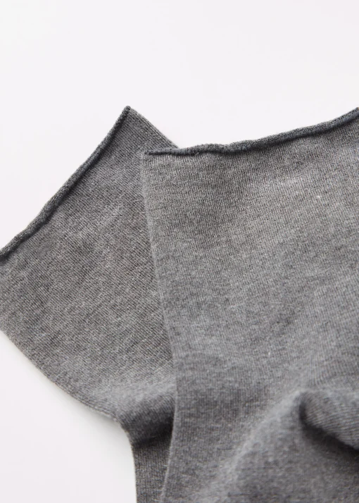 Calze Corte con Cashmere Senza Bordo