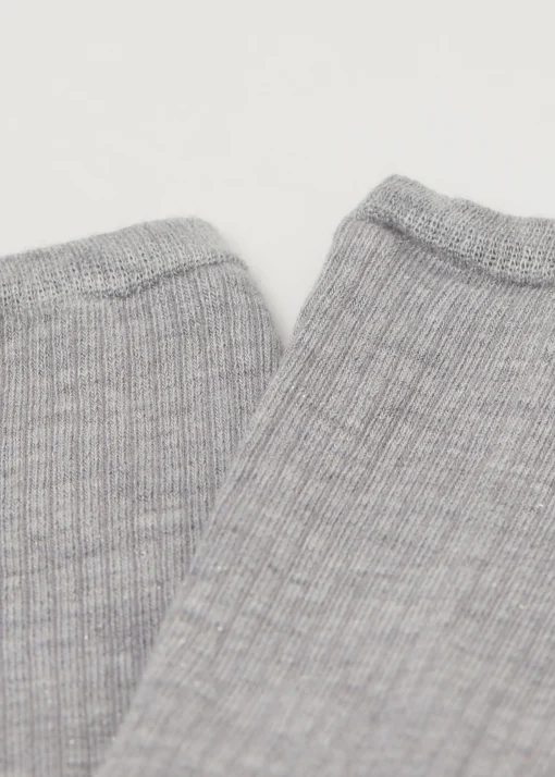 Calze Corte con Cashmere e Glitter