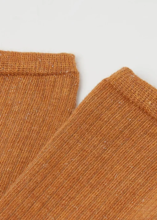 Calze Corte con Cashmere e Glitter