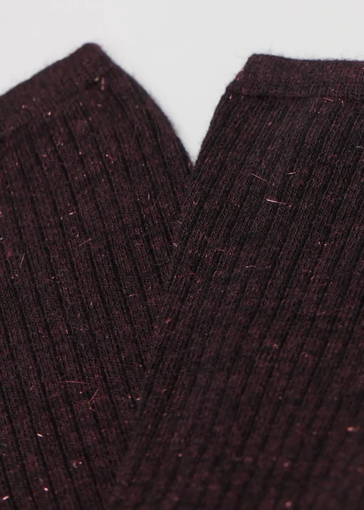 Calze Corte con Cashmere e Glitter