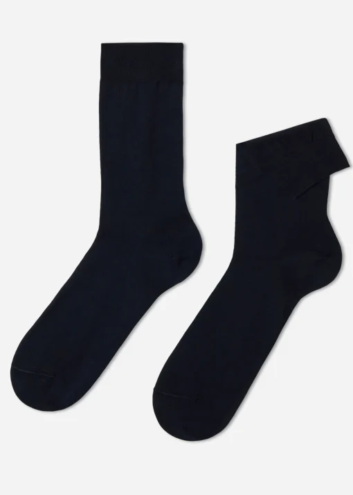 Calze Corte con Filo di Scozia da Uomo