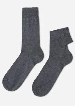 Calze Corte con Filo di Scozia da Uomo