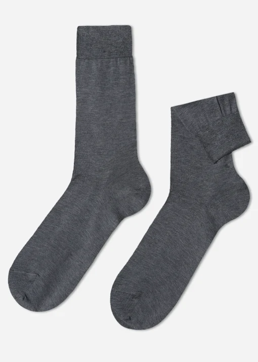 Calze Corte con Filo di Scozia da Uomo