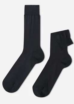 Calze Corte con Filo di Scozia da Uomo