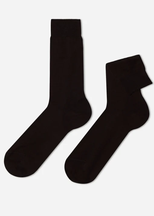 Calze Corte con Filo di Scozia da Uomo