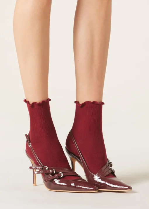 Calze Corte glitter Bordo Soft