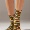 Calze Corte Sport Motivo Camouflage