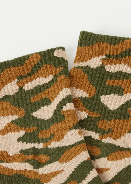 Calze Corte Sport Motivo Camouflage