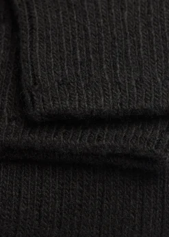 Calze Lunghe a Costine con Lana e Cashmere da Donna