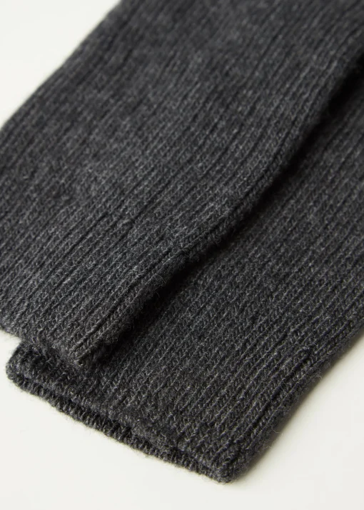 Calze Lunghe a Costine con Lana e Cashmere da Donna