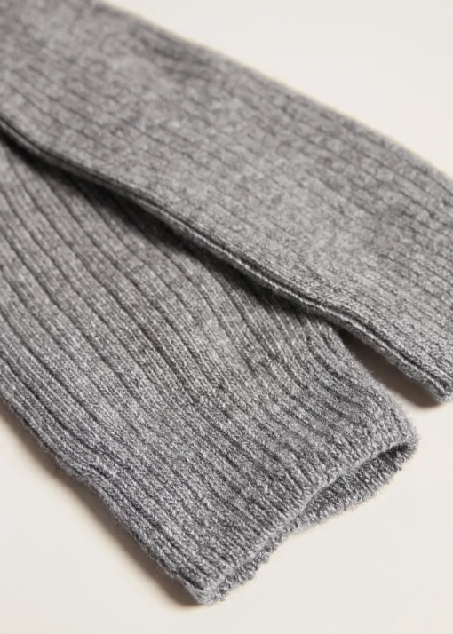 Calze Lunghe a Costine con Lana e Cashmere da Donna