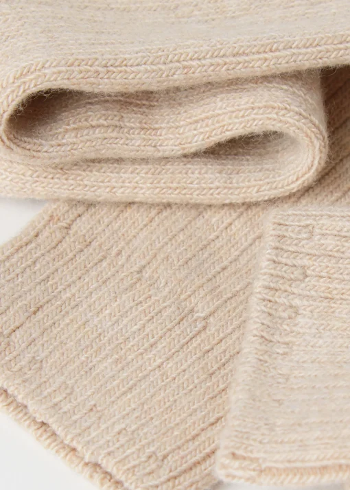 Calze Lunghe a Costine con Lana e Cashmere da Donna