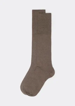 Calze Lunghe con Cashmere da Uomo