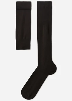 Calze Lunghe con Cashmere da Uomo