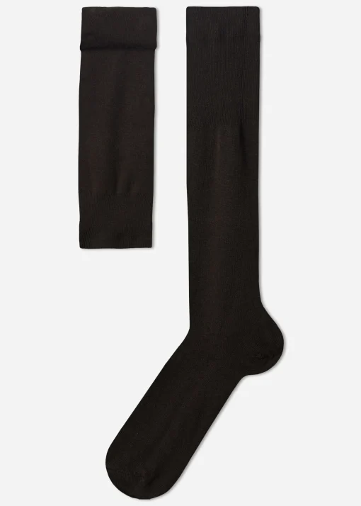 Calze Lunghe con Cashmere da Uomo