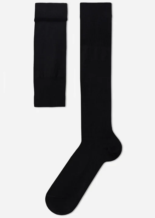 Calze Lunghe con Cashmere da Uomo