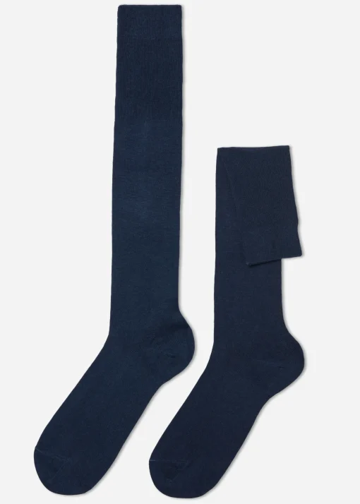 Calze Lunghe con Cashmere da Uomo