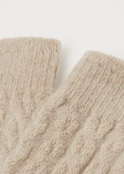 Calze Lunghe con Cashmere a Trecce