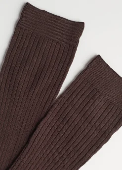 Calze Lunghe con Cashmere a Coste