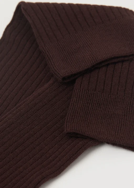 Calze Lunghe con Cashmere a Coste