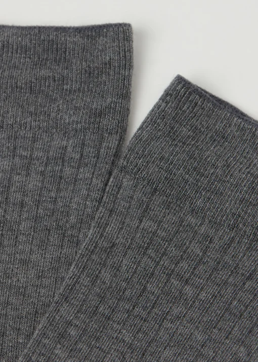 Calze Lunghe con Cashmere a Coste