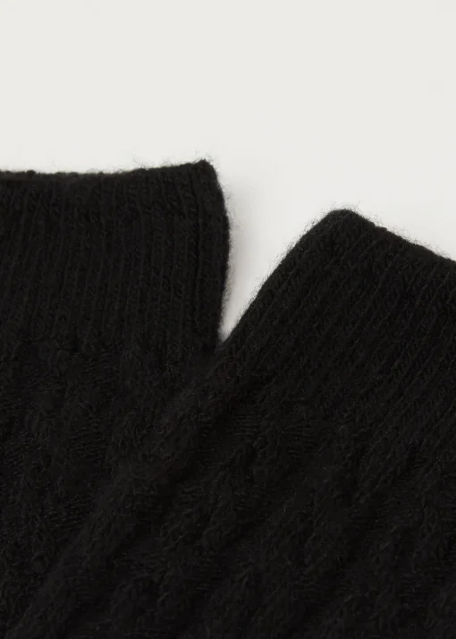 Calze Lunghe con Cashmere a Trecce