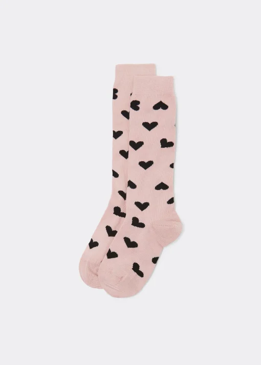 Calze Lunghe Cuori Bambini