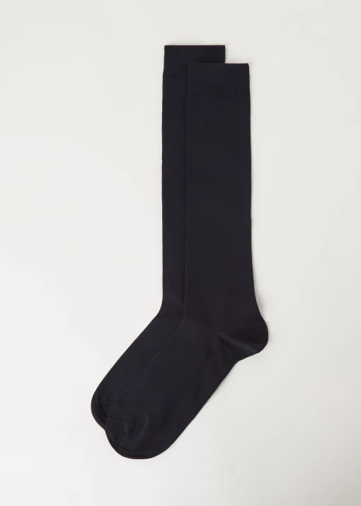 Calze Lunghe in Cotone elasticizzato da Uomo