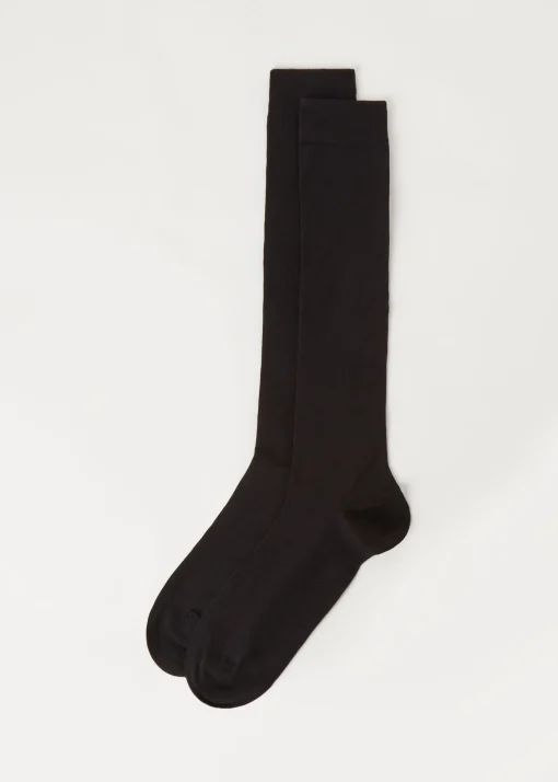Calze Lunghe in Cotone elasticizzato da Uomo