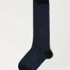 Calze Lunghe Jacquard a Rombi da Uomo