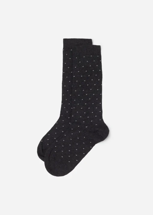 Calze Lunghe Pois Glitter Bambini