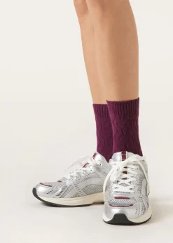 Calzini con Cashmere a Trecce