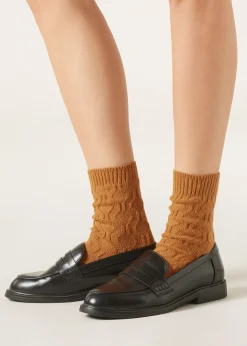 Calzini con Cashmere a Trecce