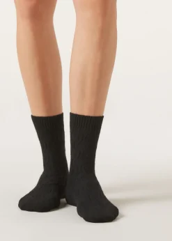 Calzini con Cashmere a Trecce