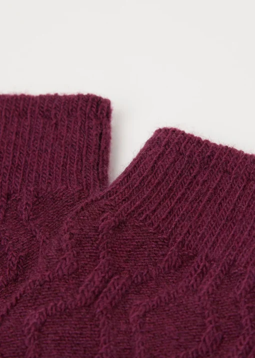 Calzini con Cashmere a Trecce