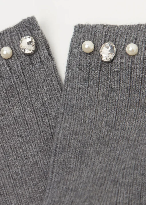 Calzini con Lana Perle e Strass