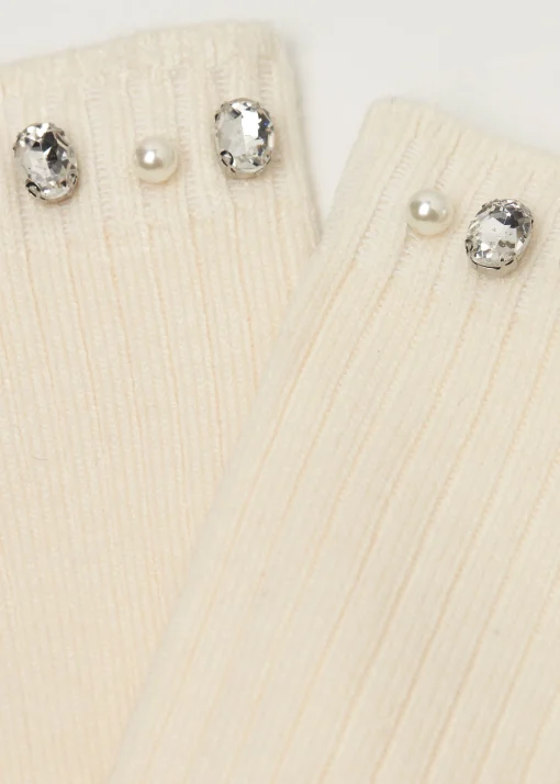 Calzini con Lana Perle e Strass