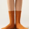 Calzini Corti a Coste con Lana e Cashmere