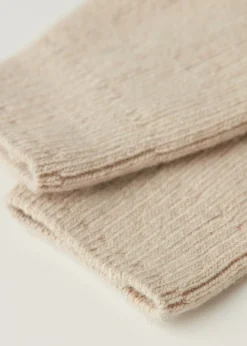 Calzini Corti a Coste con Lana e Cashmere