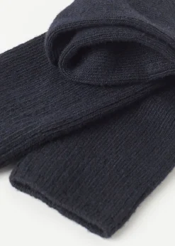 Calzini Corti a Coste con Lana e Cashmere