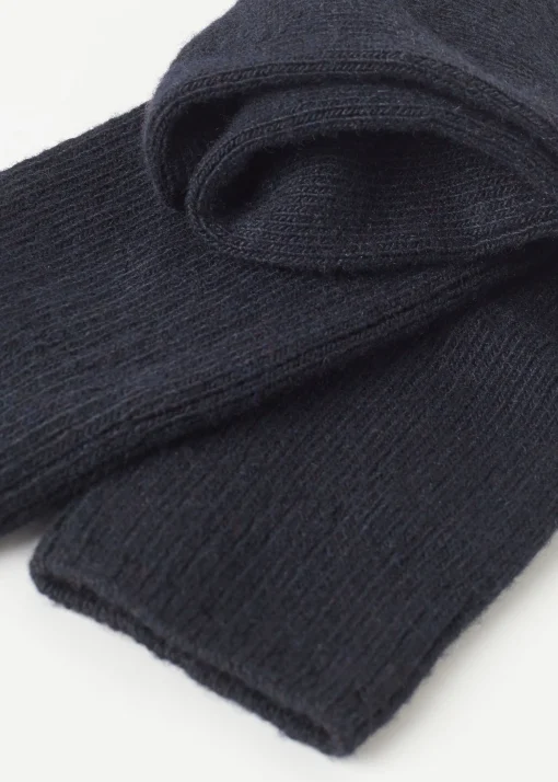 Calzini Corti a Coste con Lana e Cashmere