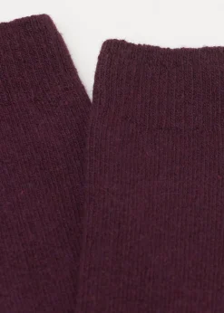 Calzini Corti a Coste con Lana e Cashmere